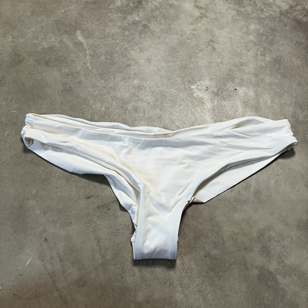 Eberjey Swimwear Bottom‎ Womens Size Large White So Solid Coco W145000